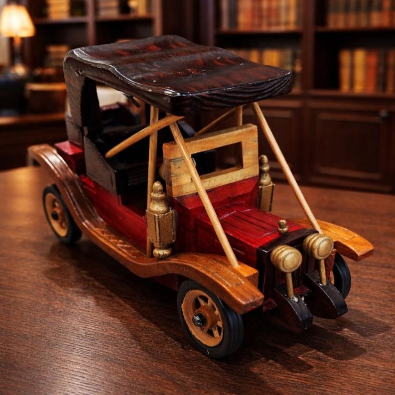 Wooden Decoration Car Medium