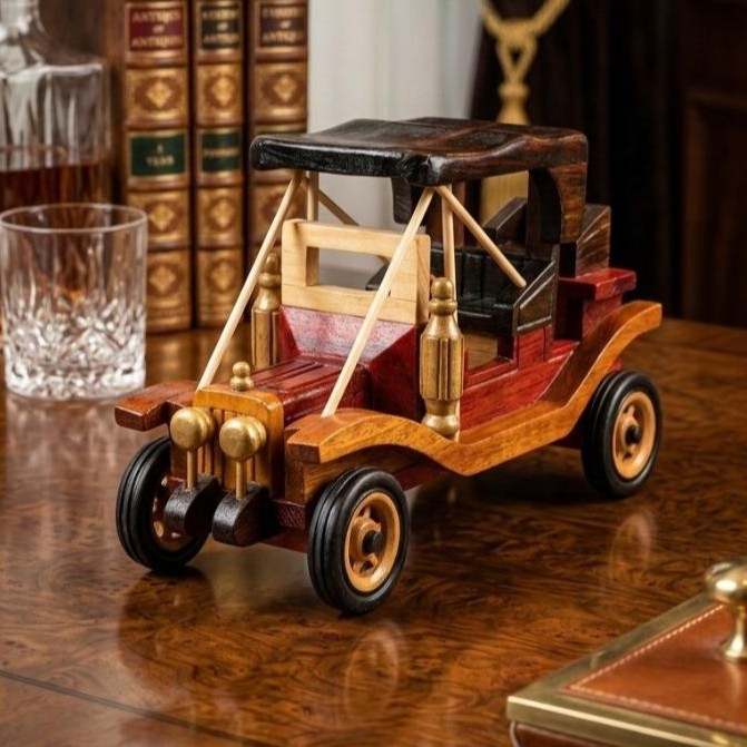 Wooden Decoration Car Medium