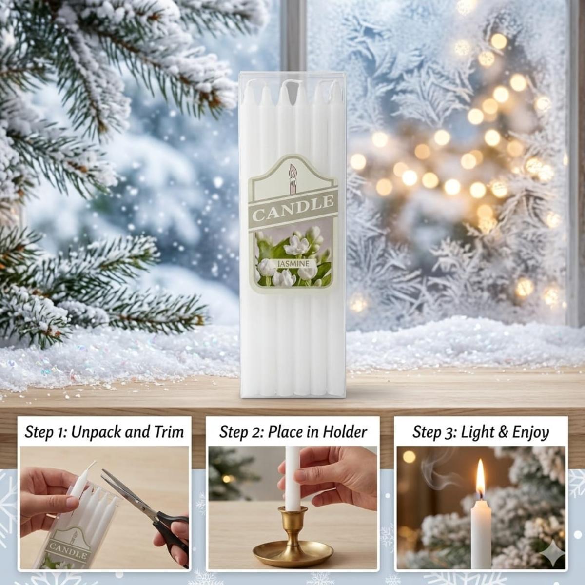 White Stick Candle 1510.8Cm