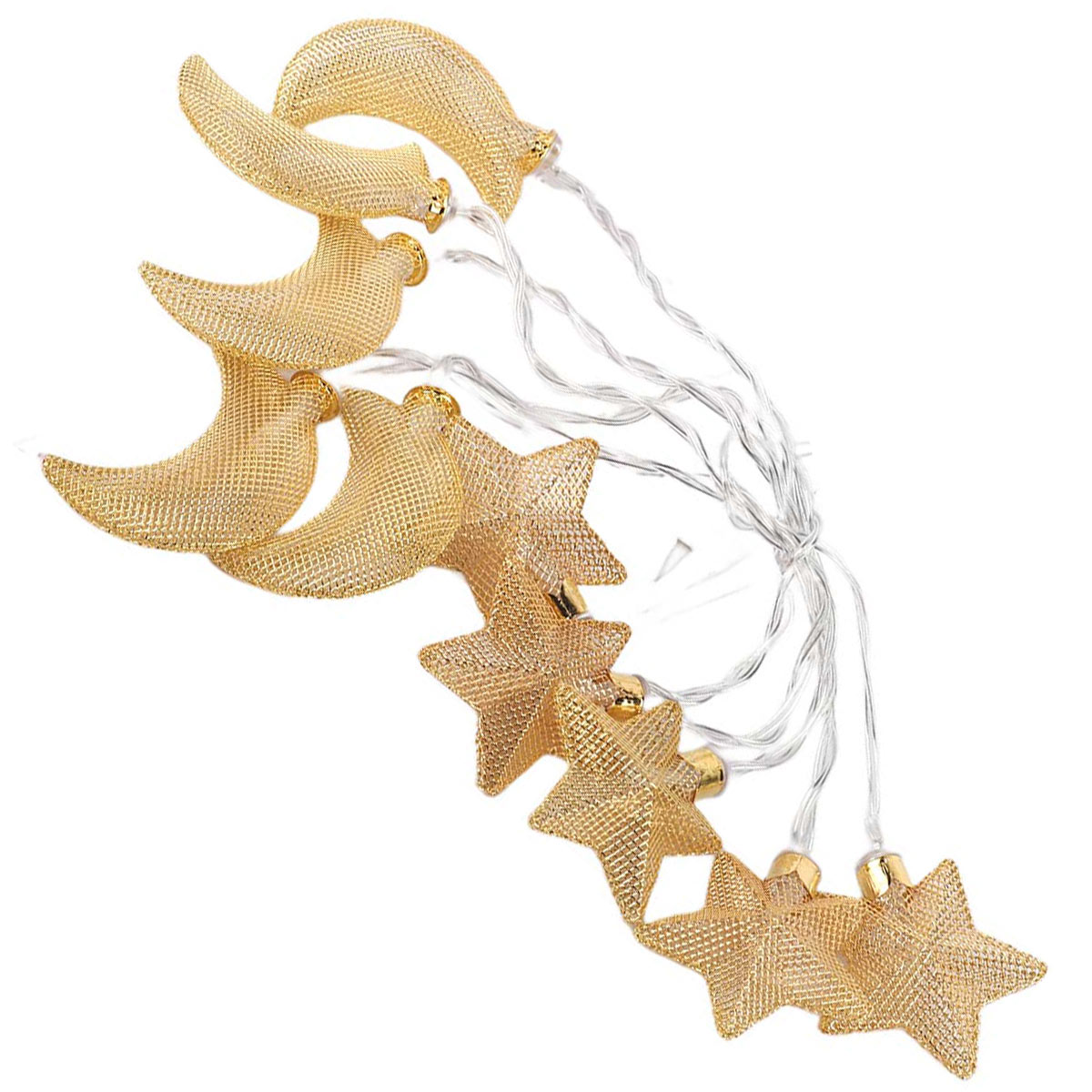 Ramadan Hanging Light 10 Meter Moon & Star Design