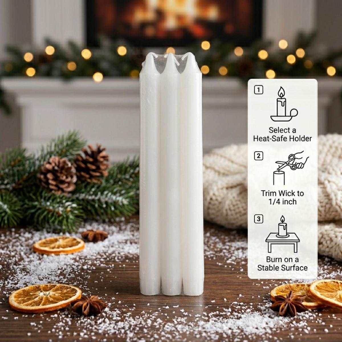 Pillar Candle 6Pcs