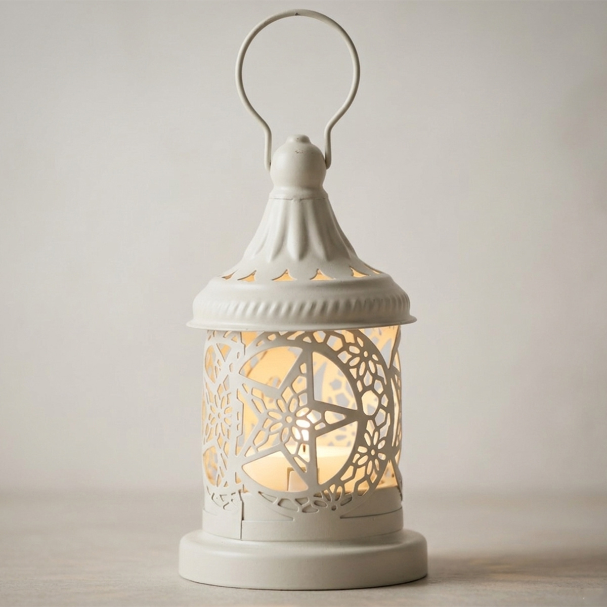 Metal Fanus With Light 9258