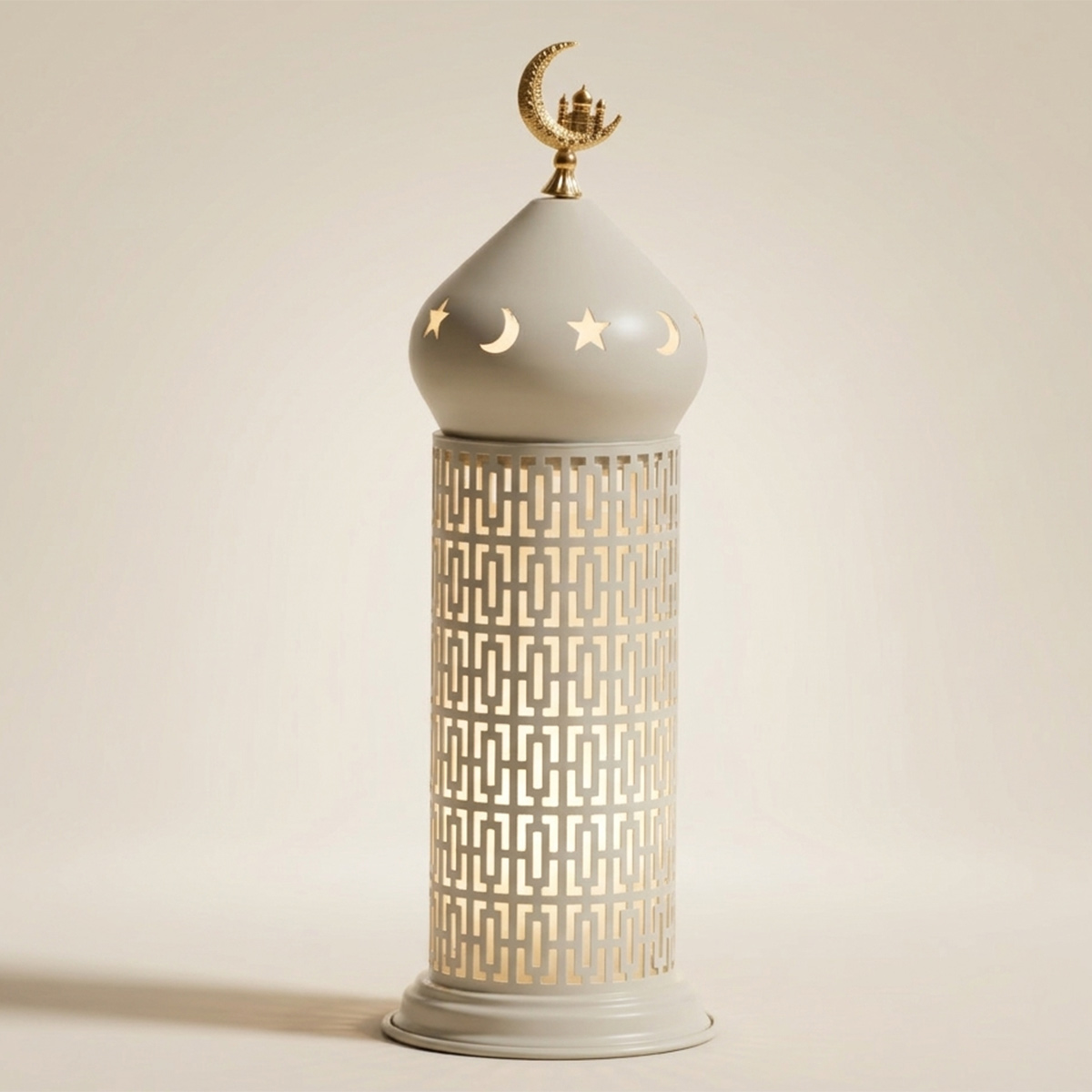 Metal Fanus With Light 7303