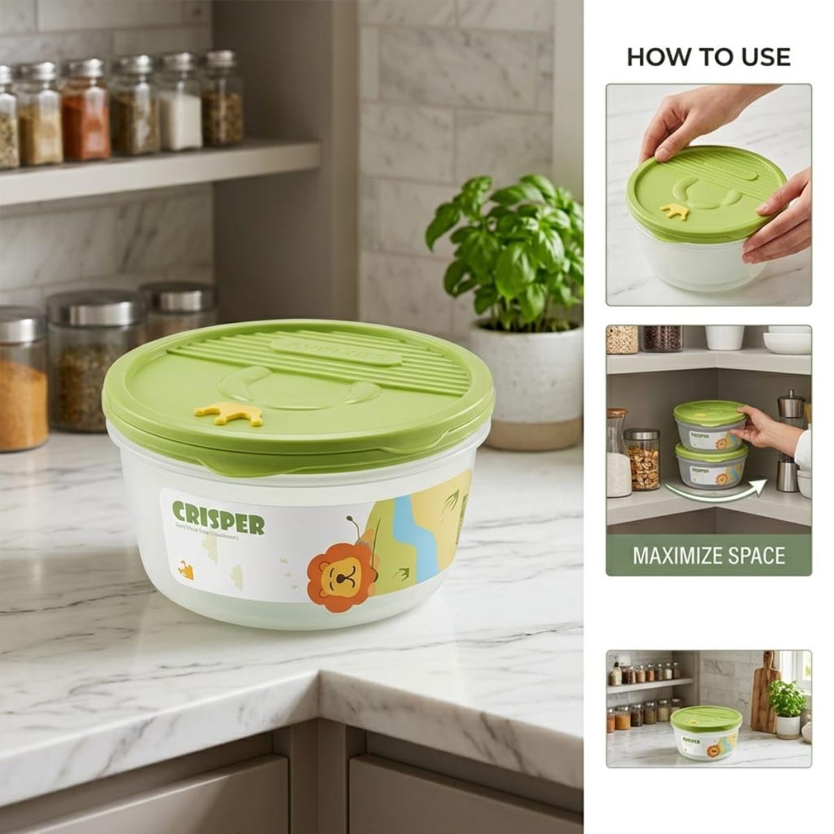 Food Container 3Pcs Round