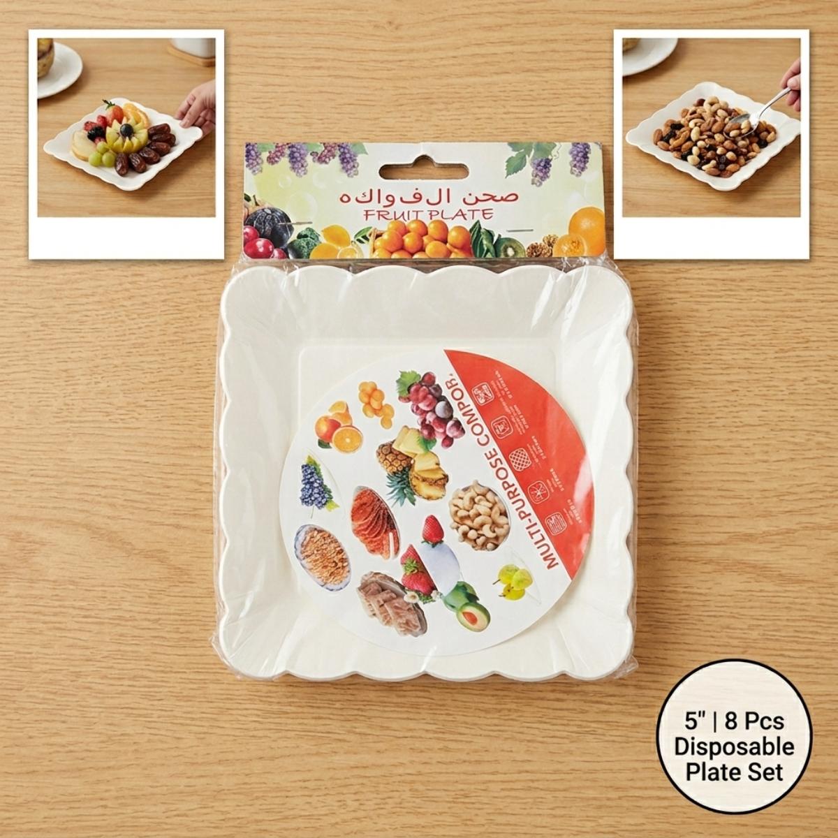 Multi Purpose Plate Plstic Wht