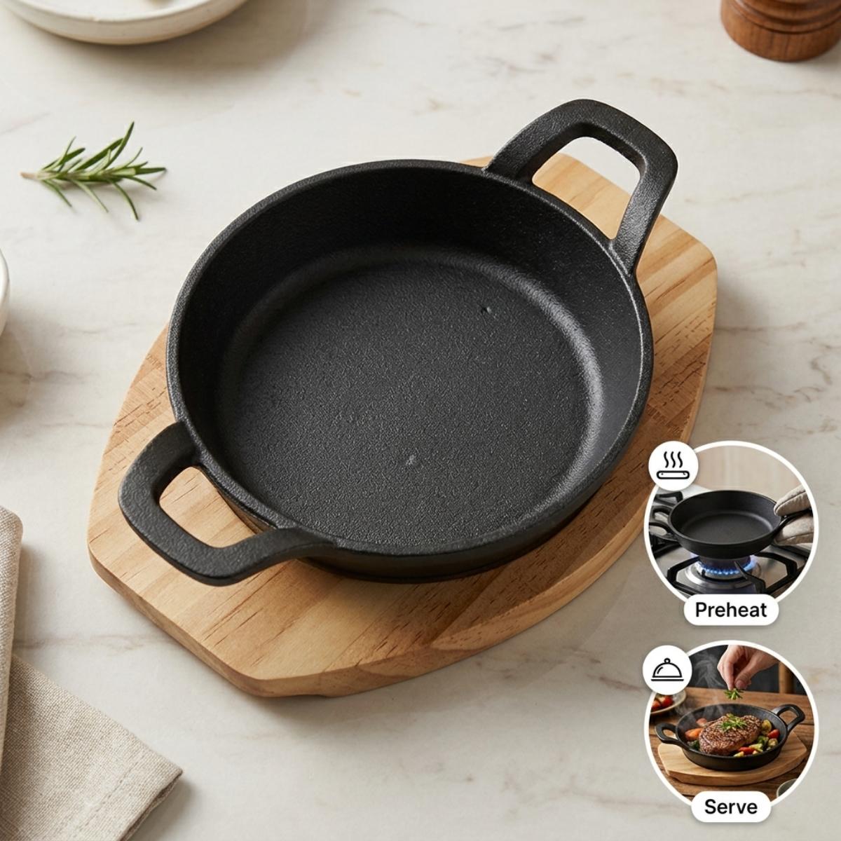 16Cm Sizzling Grill Plate Roun