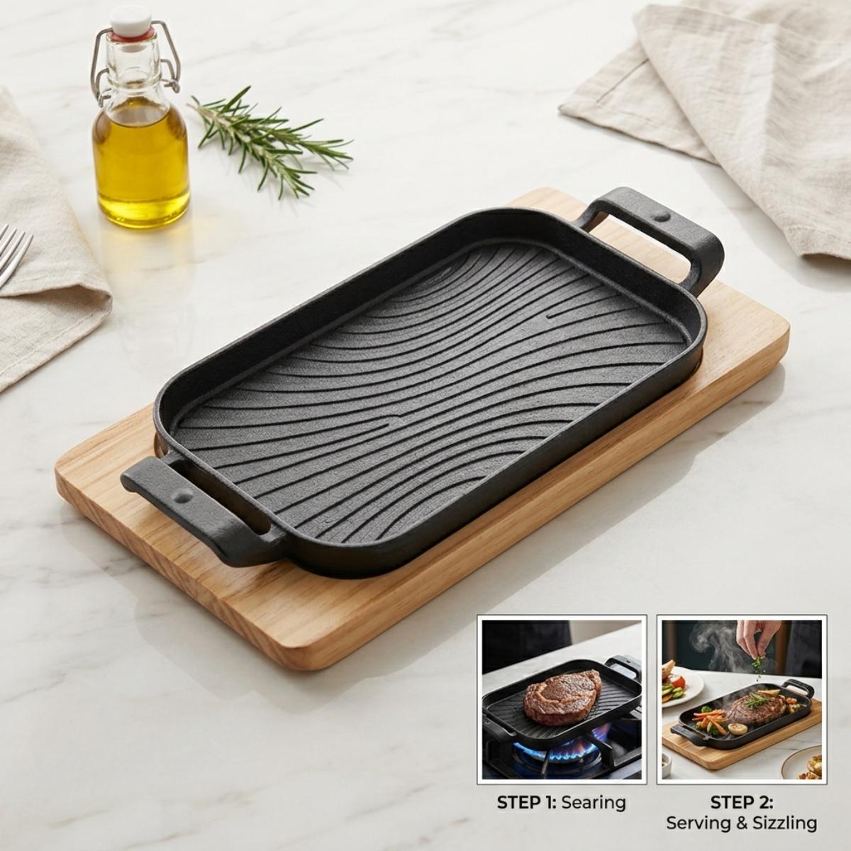 29X17 Sizzling Grill Plate Rec