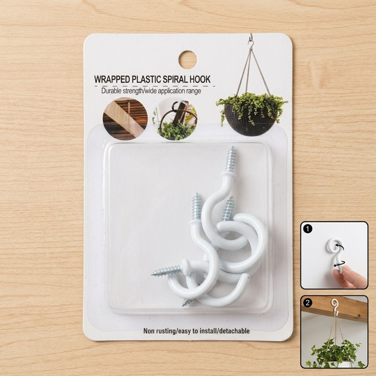 5Pcs Spiral Hook