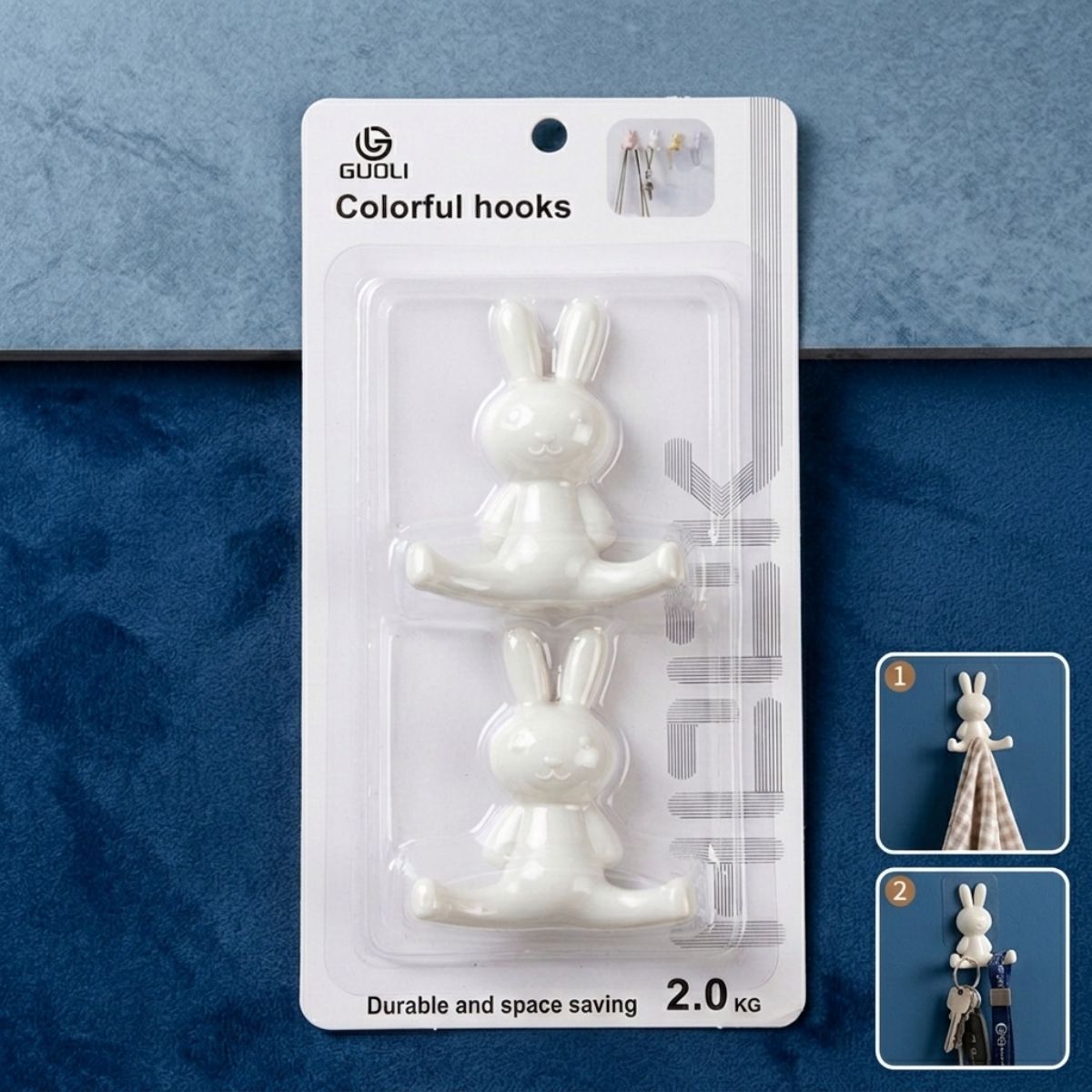 2Pcs Fancy Hook Plastic