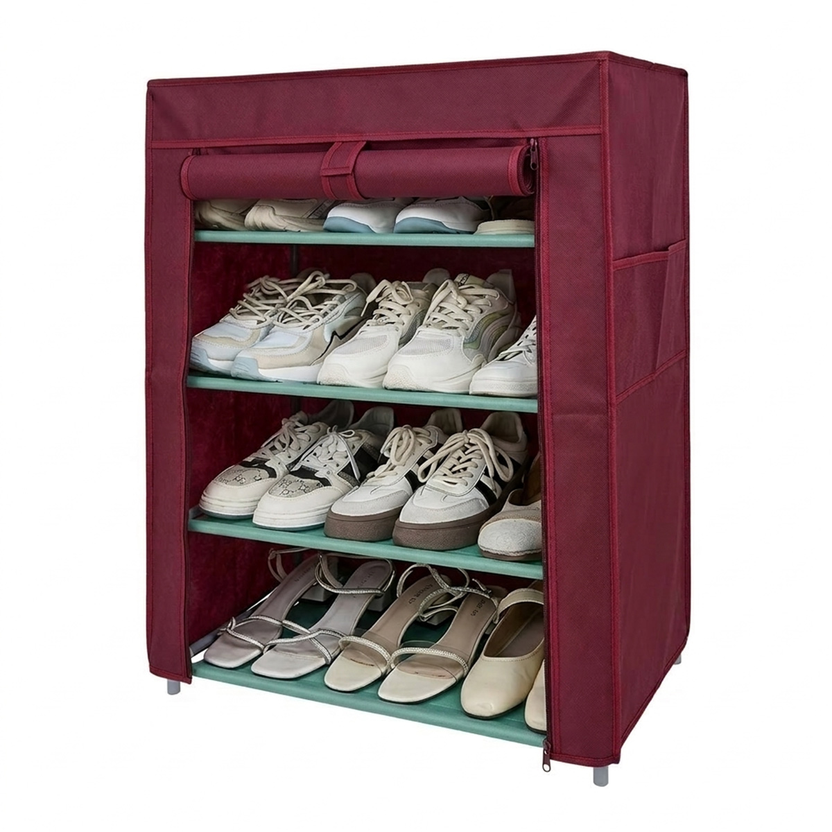 4 Layer Shoe Rack With Cover 50474-981304A