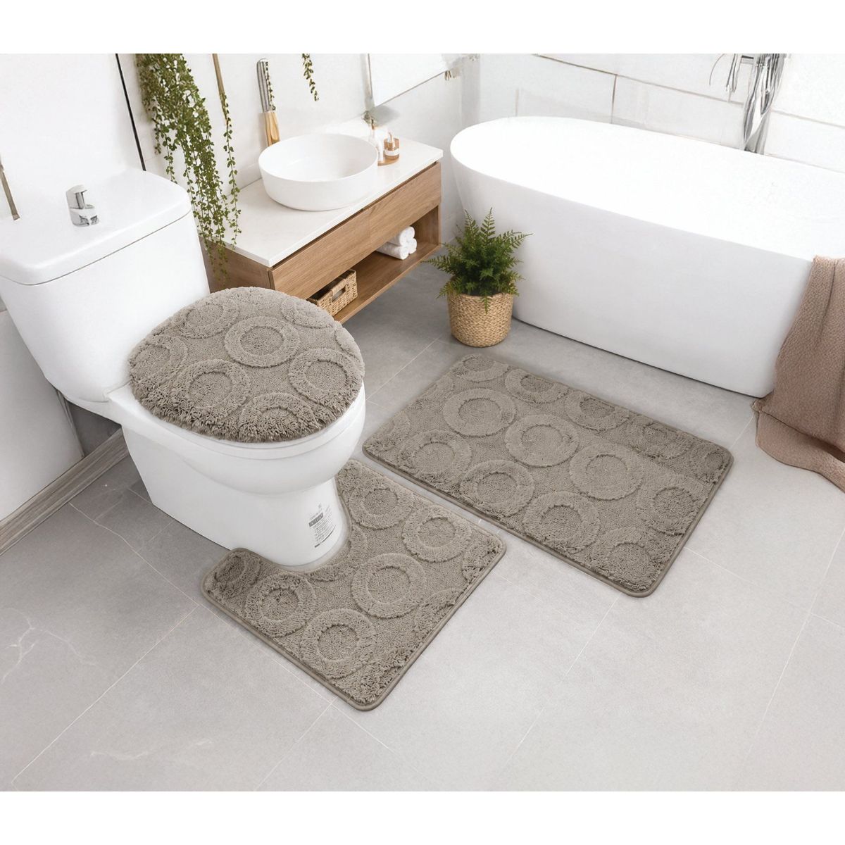 3Pcs Bath Mat