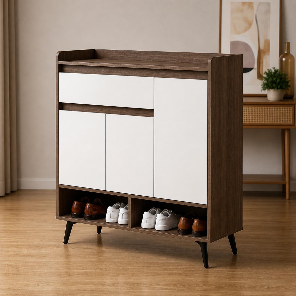 Shoescabinetmodern3Door 1 Box