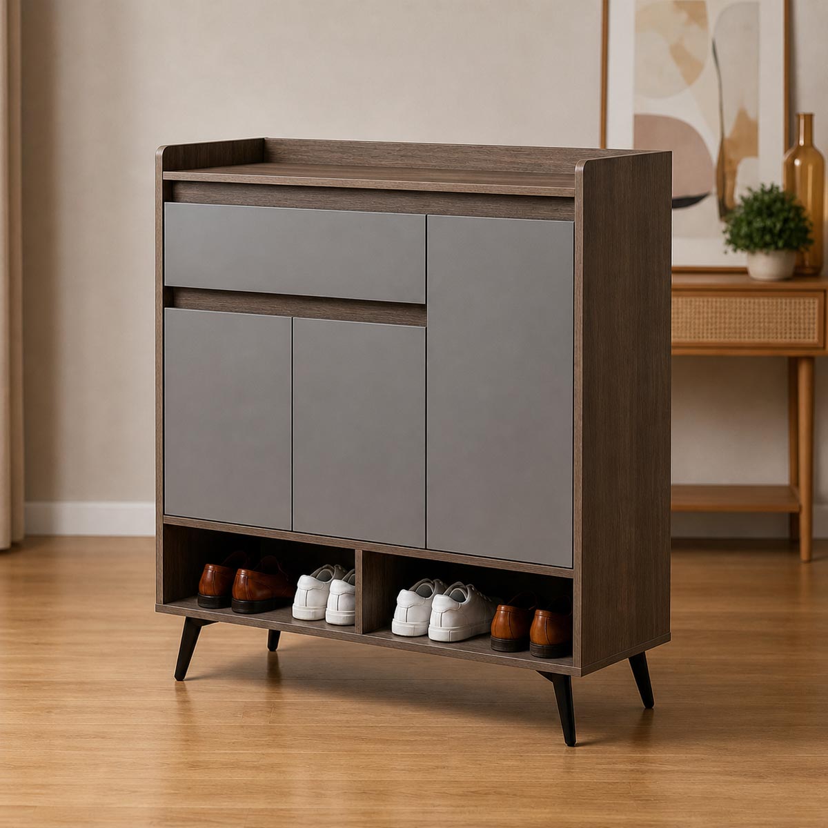 Shoescabinetmodern3Door 1 Box