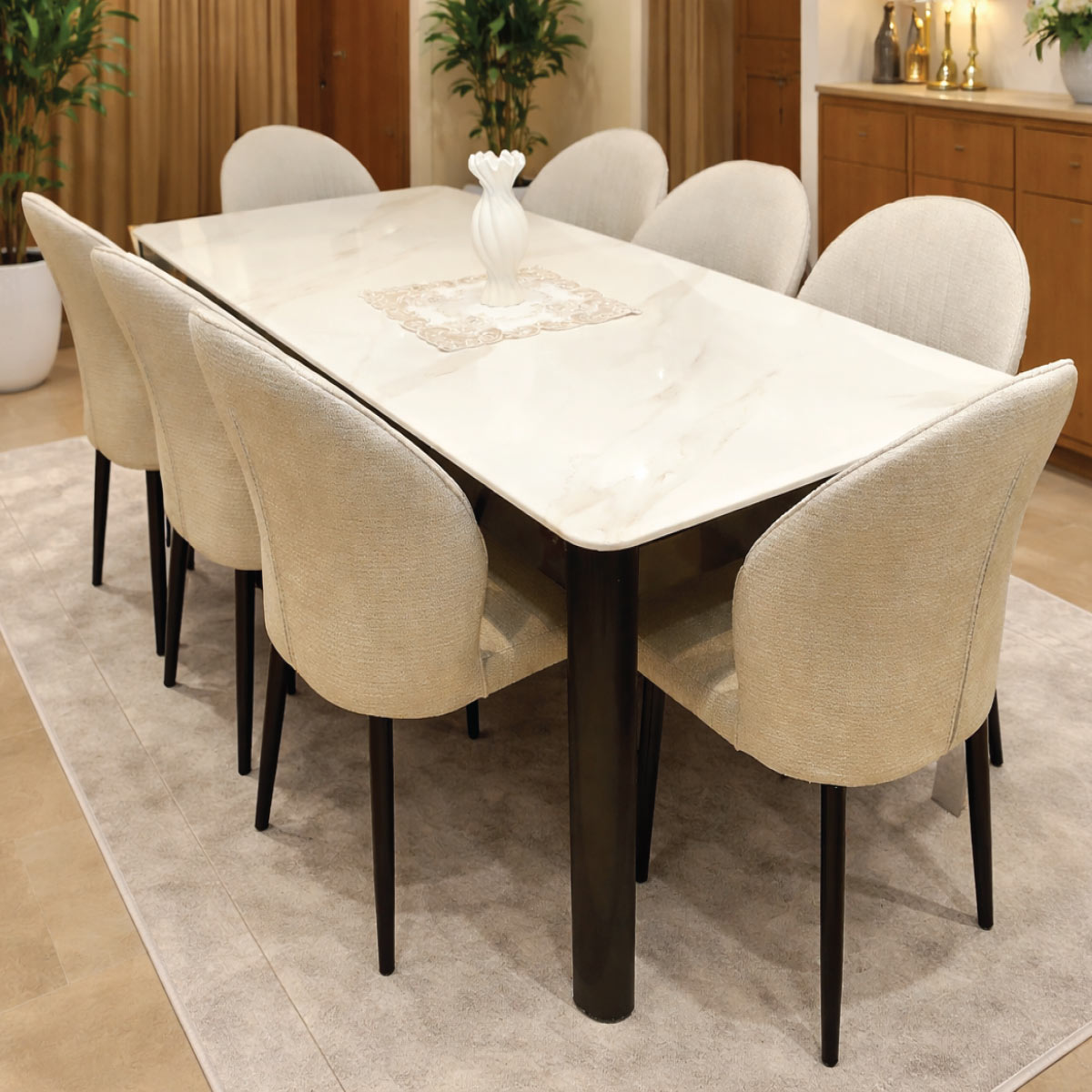 Marble Dining Table 1+8 6 Box