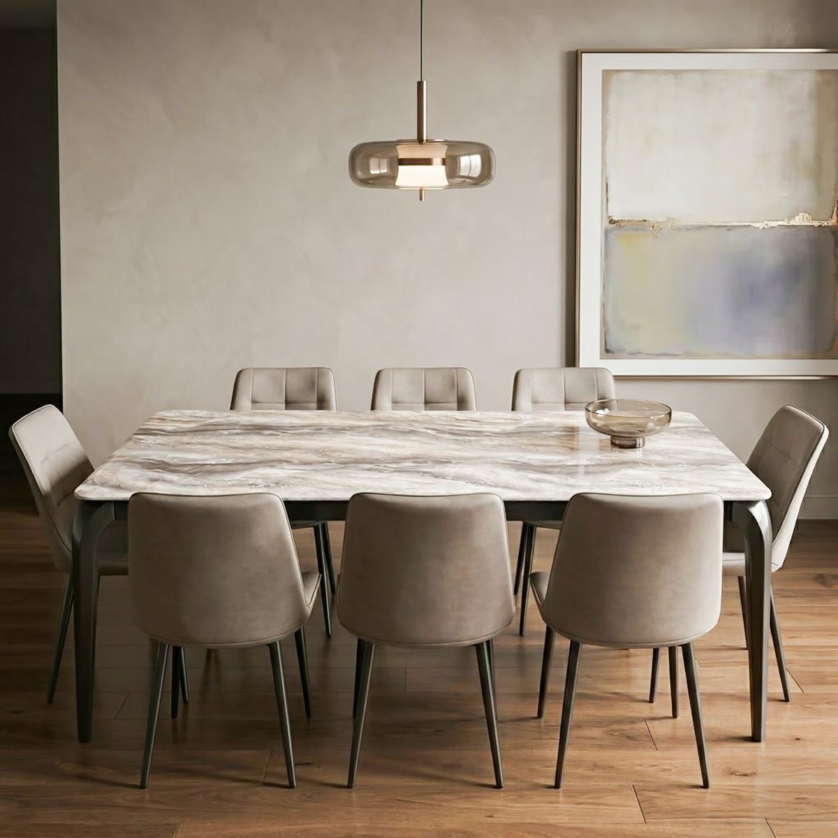 Marble Dining Table 1+8 7 Box