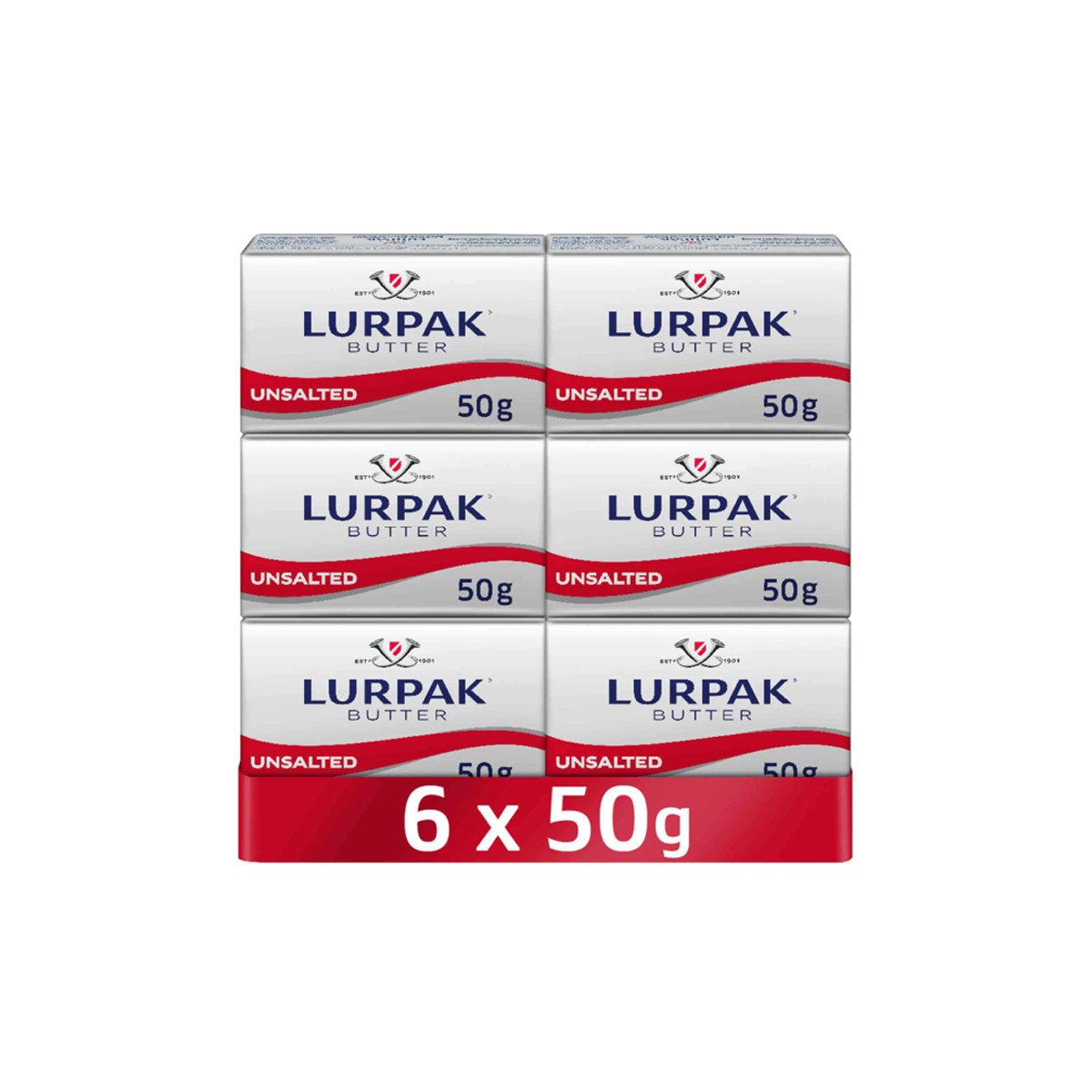 Lurpak Butter Blocks 6X50Gm