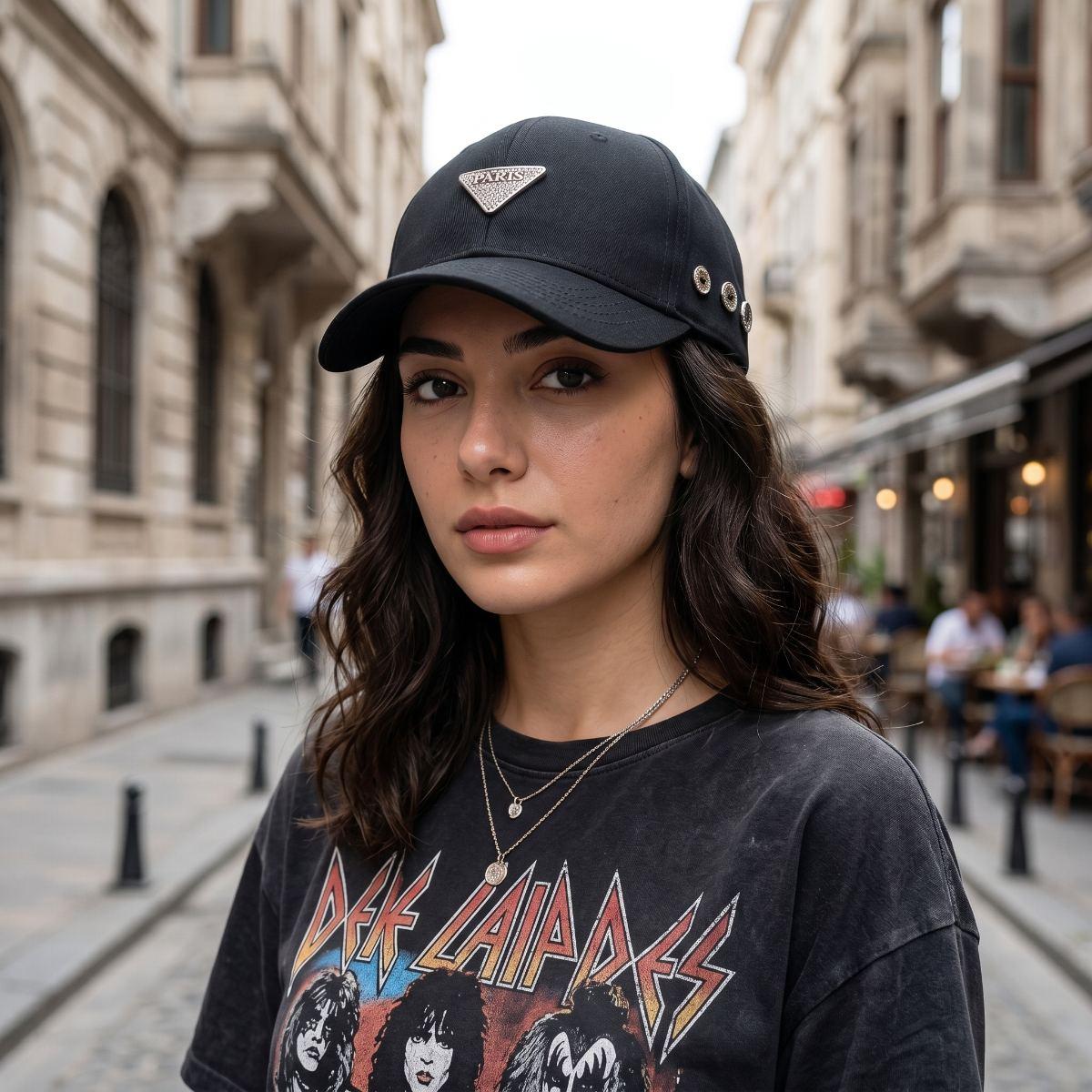 Ladies Sports Cap-Black