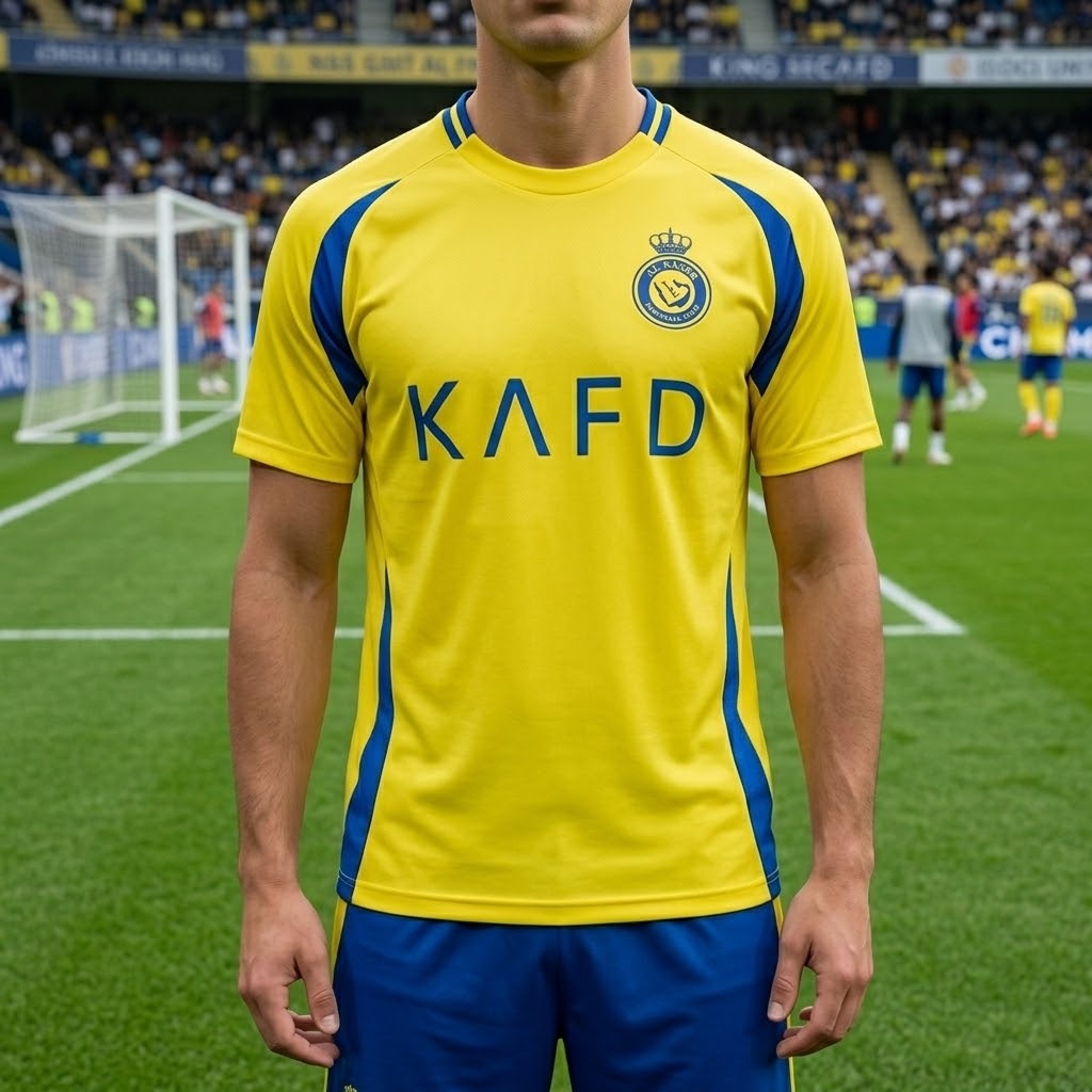 Men's Jersey Football Set Yellow