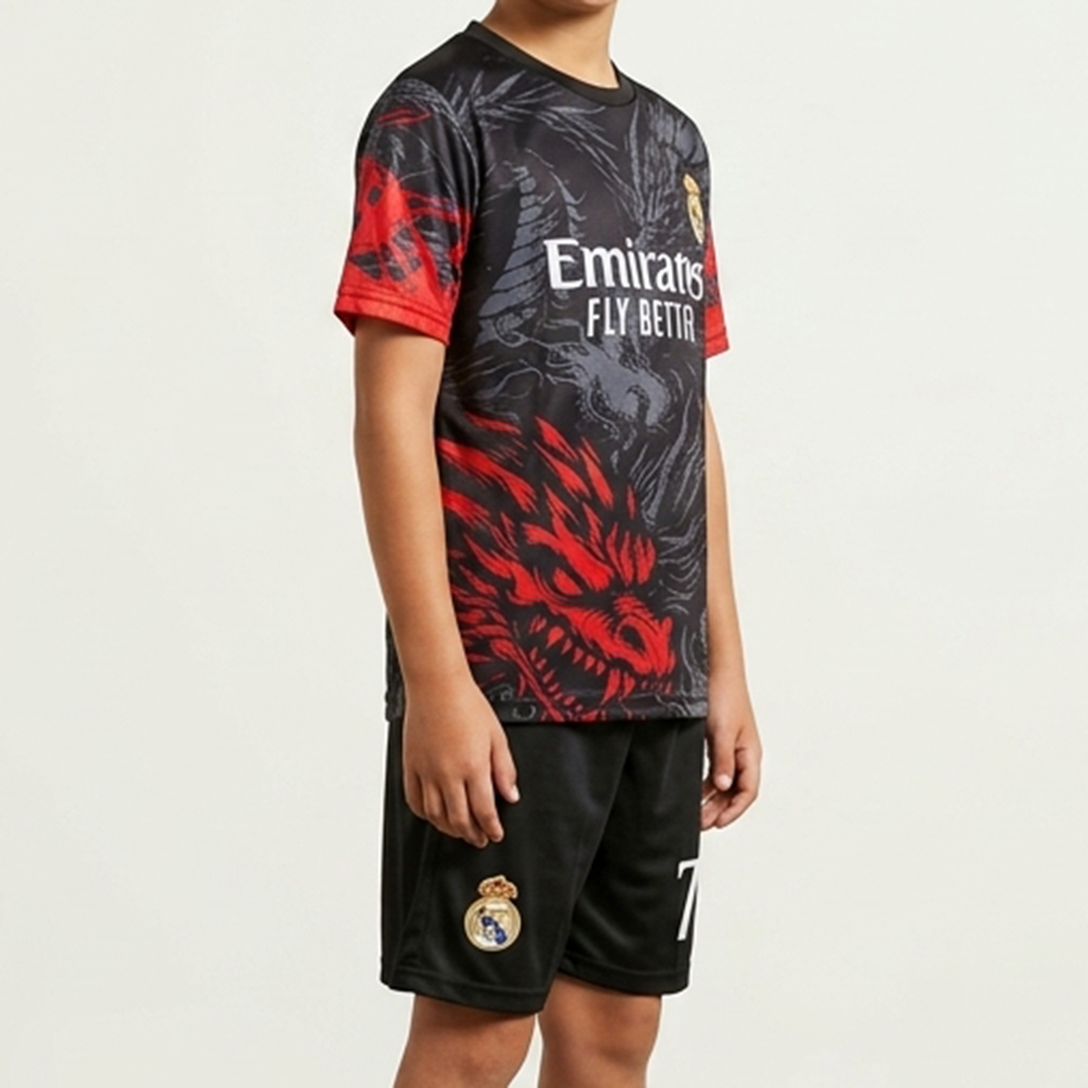 Men's Foot Ball Set Clup Prince-Black/Red