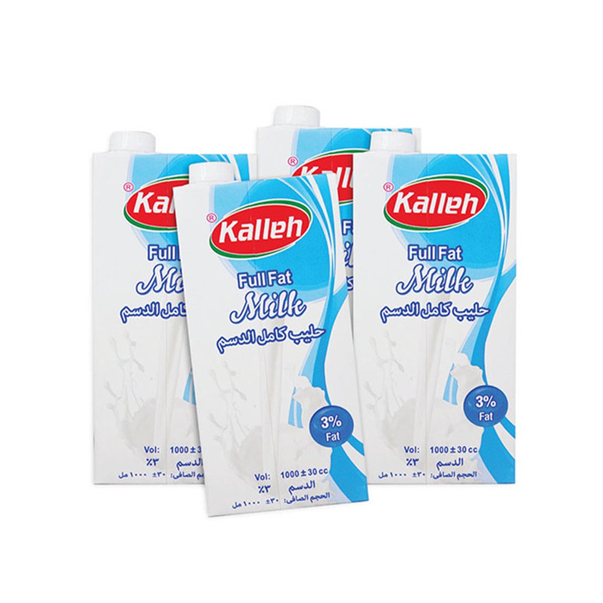 Kalleh Uht Full Fat Milk 4X1Lt