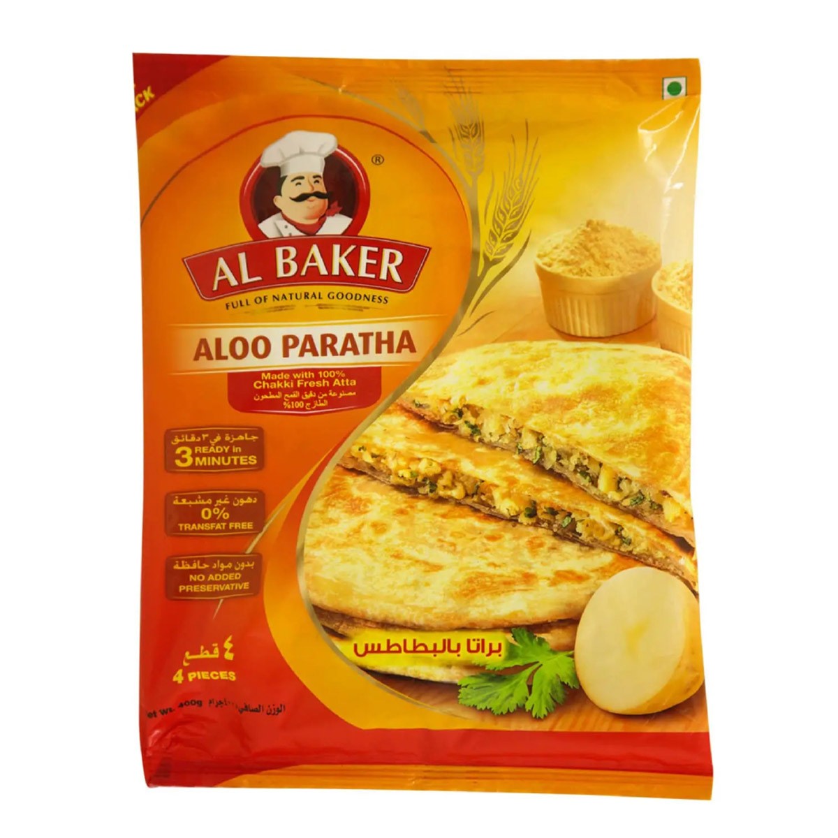 Al Baker Fz Paratha Potato 4S