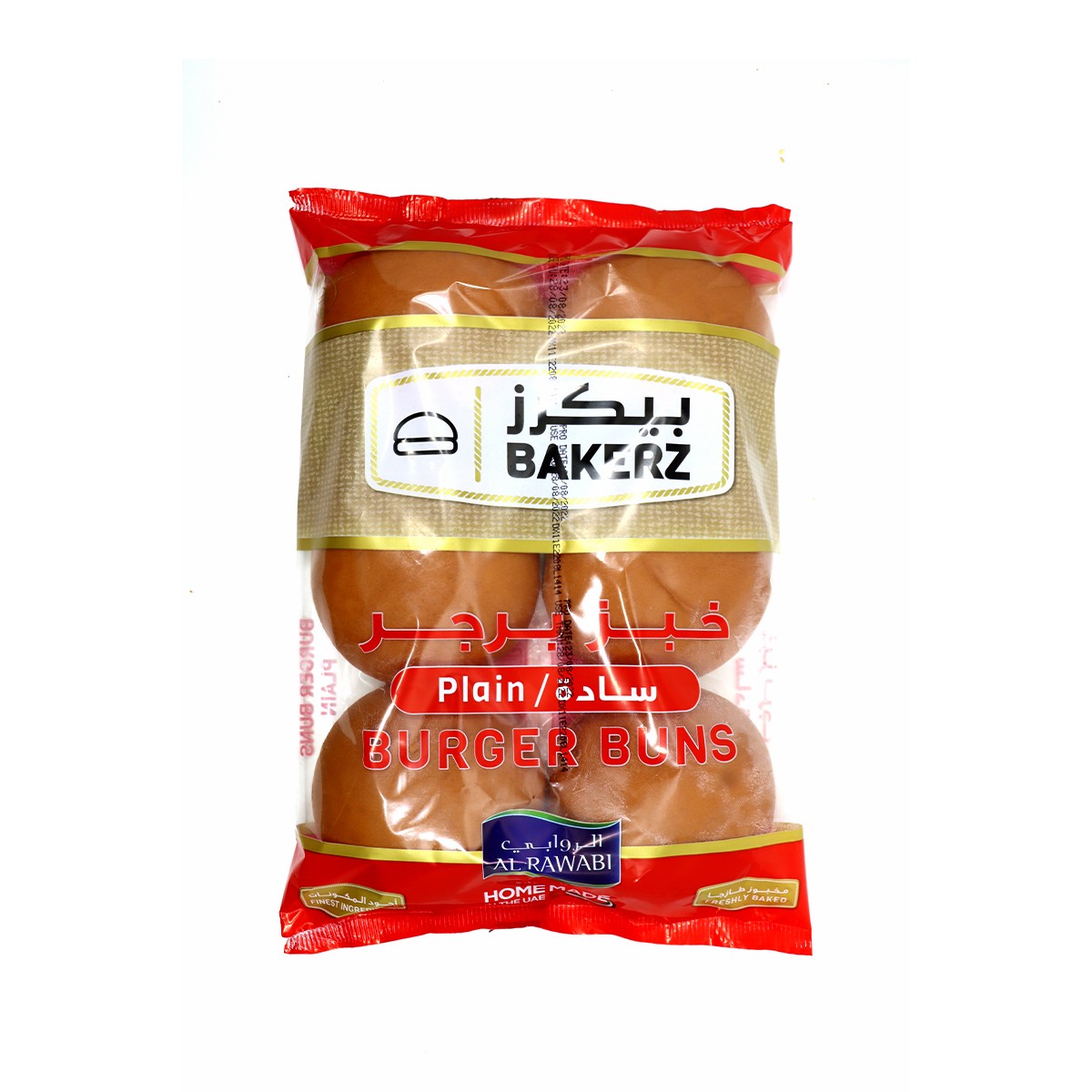 Al Rawabi Bakerz Burger Bun Plain 6x67g