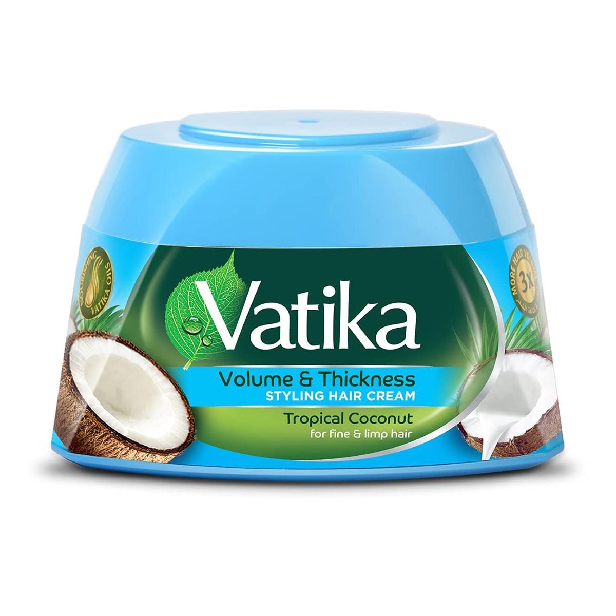 Vatika Volume & Thickness Styling Hair Cream Tropical Coconut 210ml