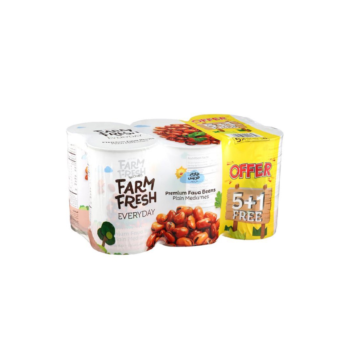 Premum Fava Beans Mdams 6X450G