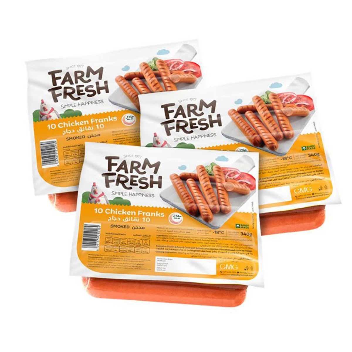 Farm Fresh Chikn Franks 340Gx3