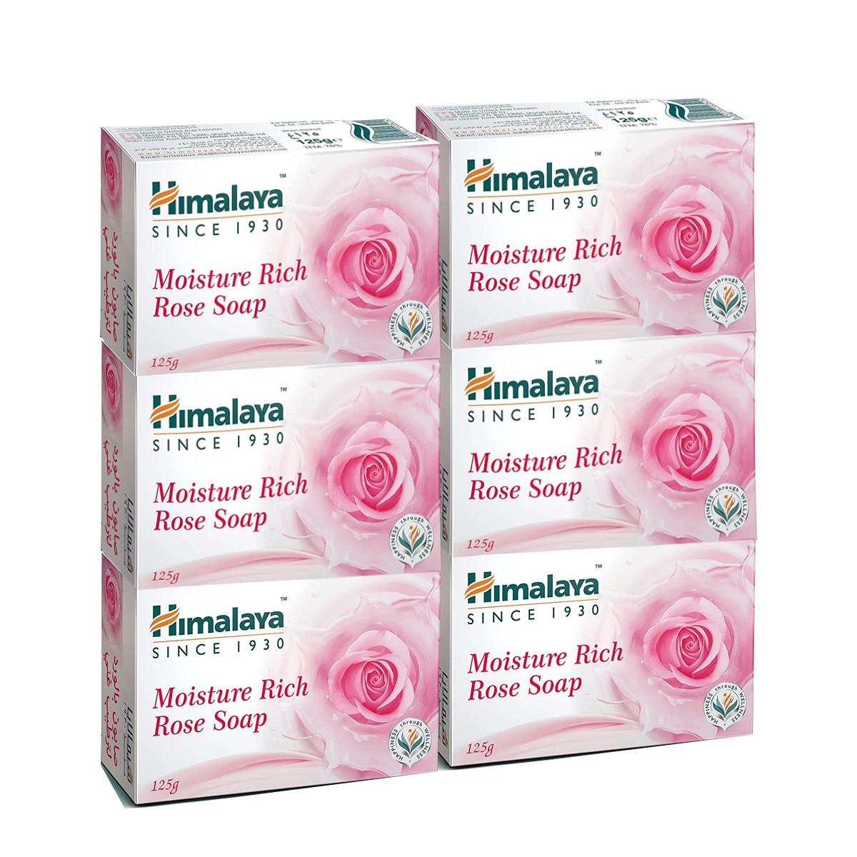 HIMALAYA SOAP ROSE 6X125G