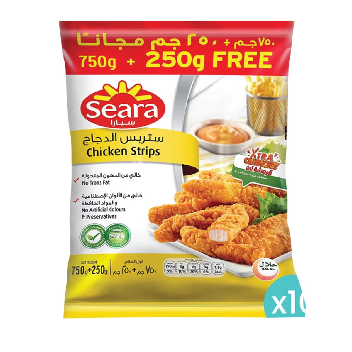 Seara Zing Chicken Strips 750+250gm