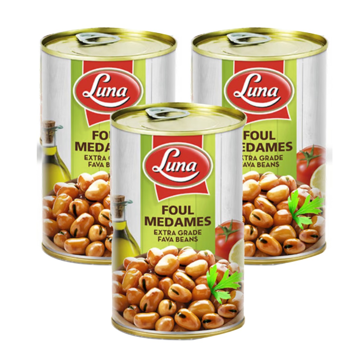 Luna Canned Foul Medames American Beans 3x380g