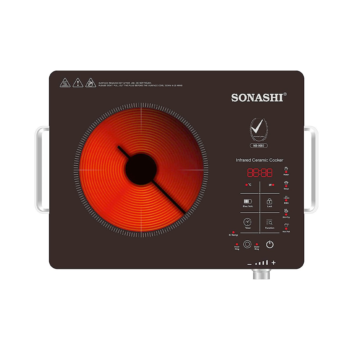 Sonashi Infrared Ceramic Stove Cooker 2000W - SIS016C