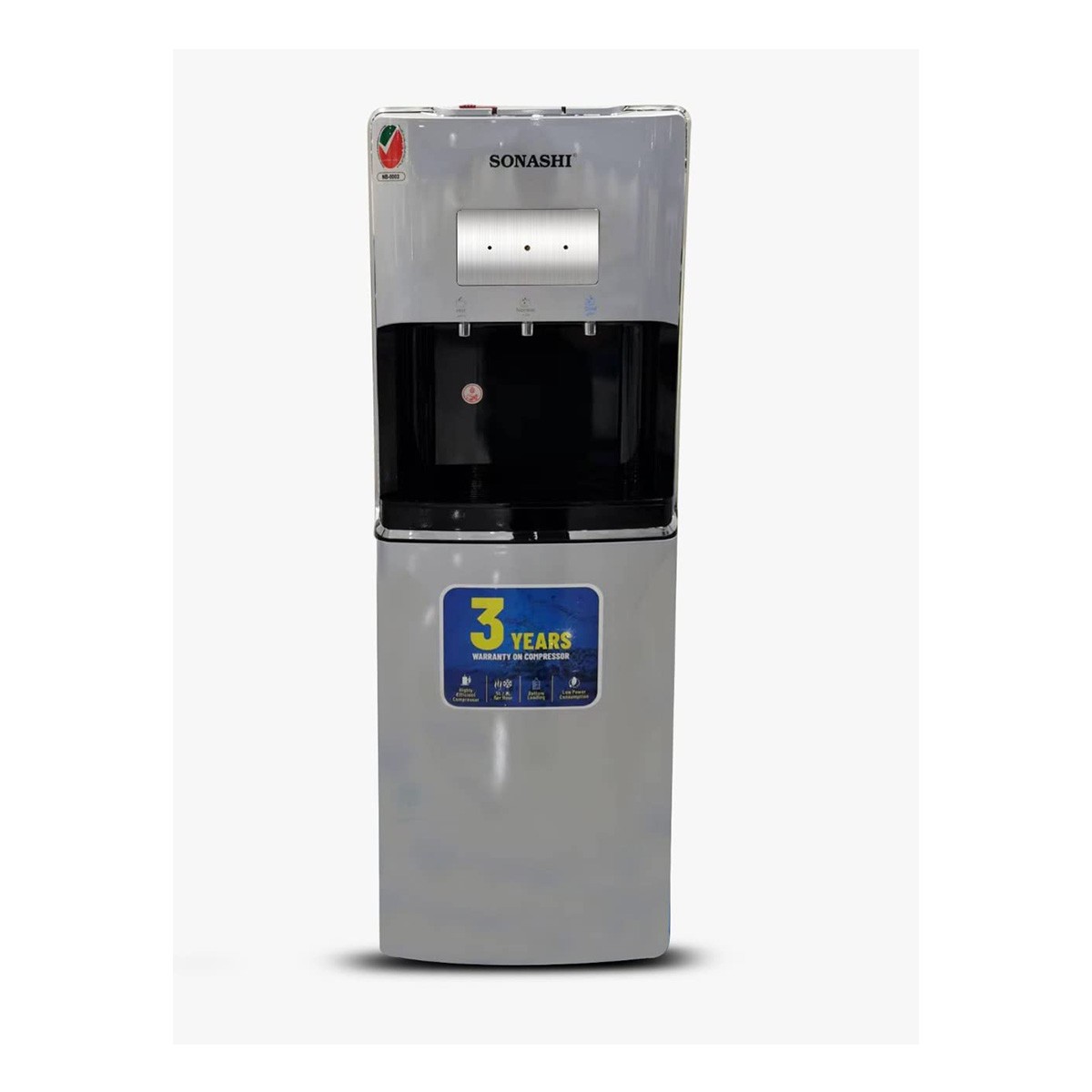 Sonashi 3 Tap Hot & Cold Freestanding Water Dispenser With Bottom Loading - SWD-56