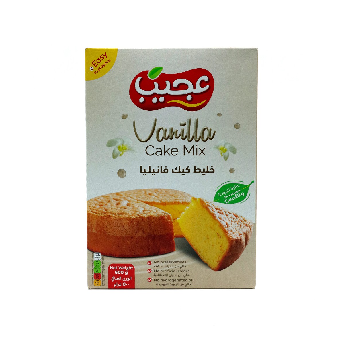 Ajeeb Cake Mix Vanilla 500G