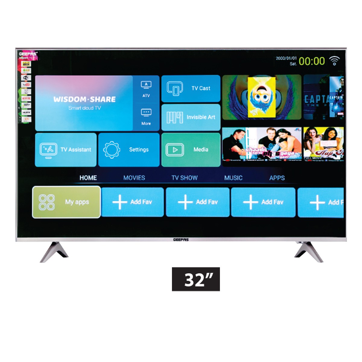 Geepas 32" Smart Led T