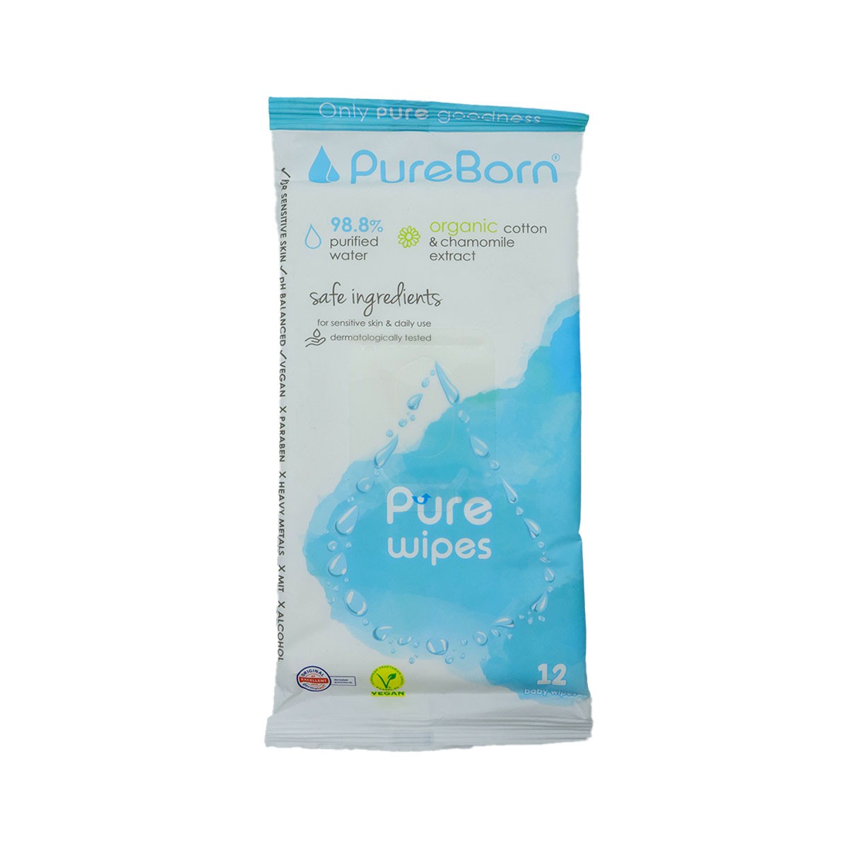 Pureborn Wipes Q-Rail 10S