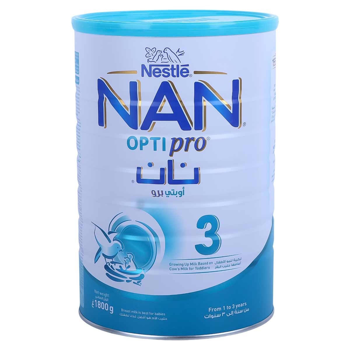 Nestle Nan Opti Pro 3 Milk Powder For 1 to 3 Years 1800g
