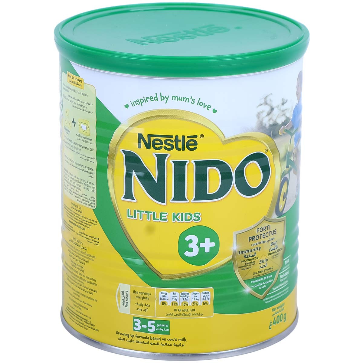 Nestle Nido Little Kids 3+ Growing Up Milk Powder 3 to 5 Years 400g