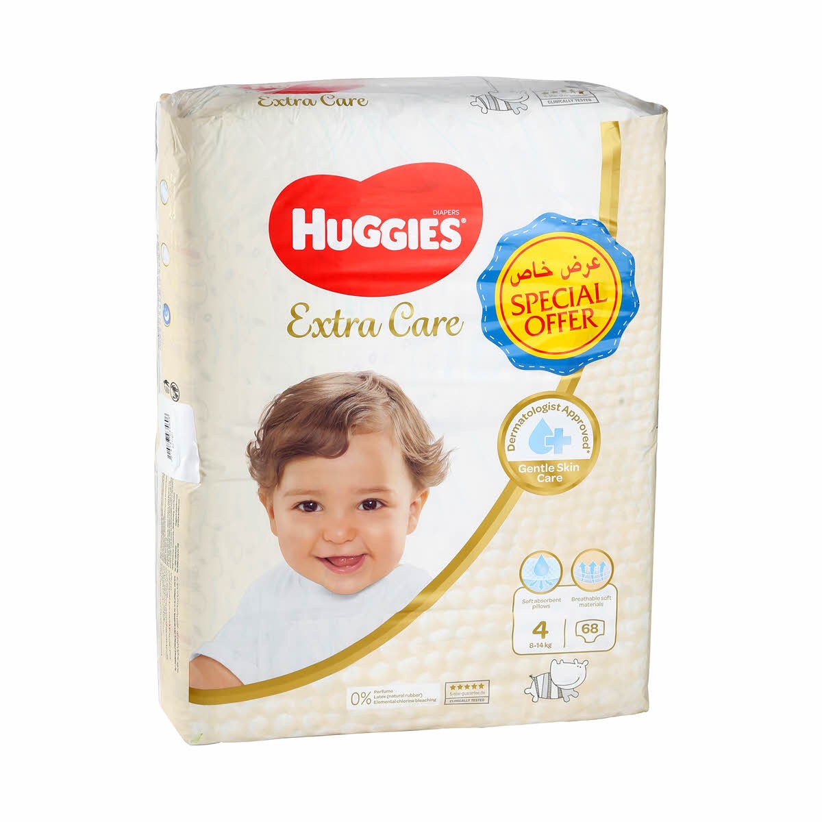 Huggies Extra Care Jumbo Size 4, 68'S