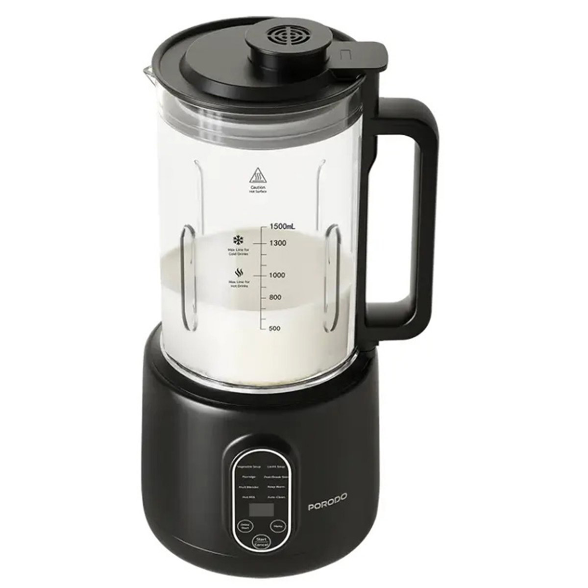 Porodo Lifestyle Hot & Cold Drink Maker Blender 600 Watts, Black - PD-LFST059-BK