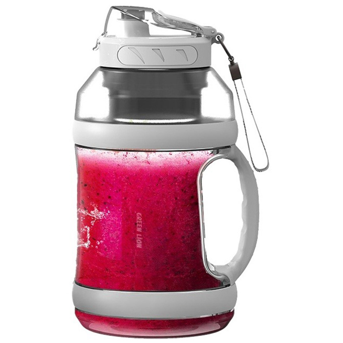 Green Lion Mega Pro Portable Blender 2000ml Bottle Capacity, White - GNMGAPPBLDWH