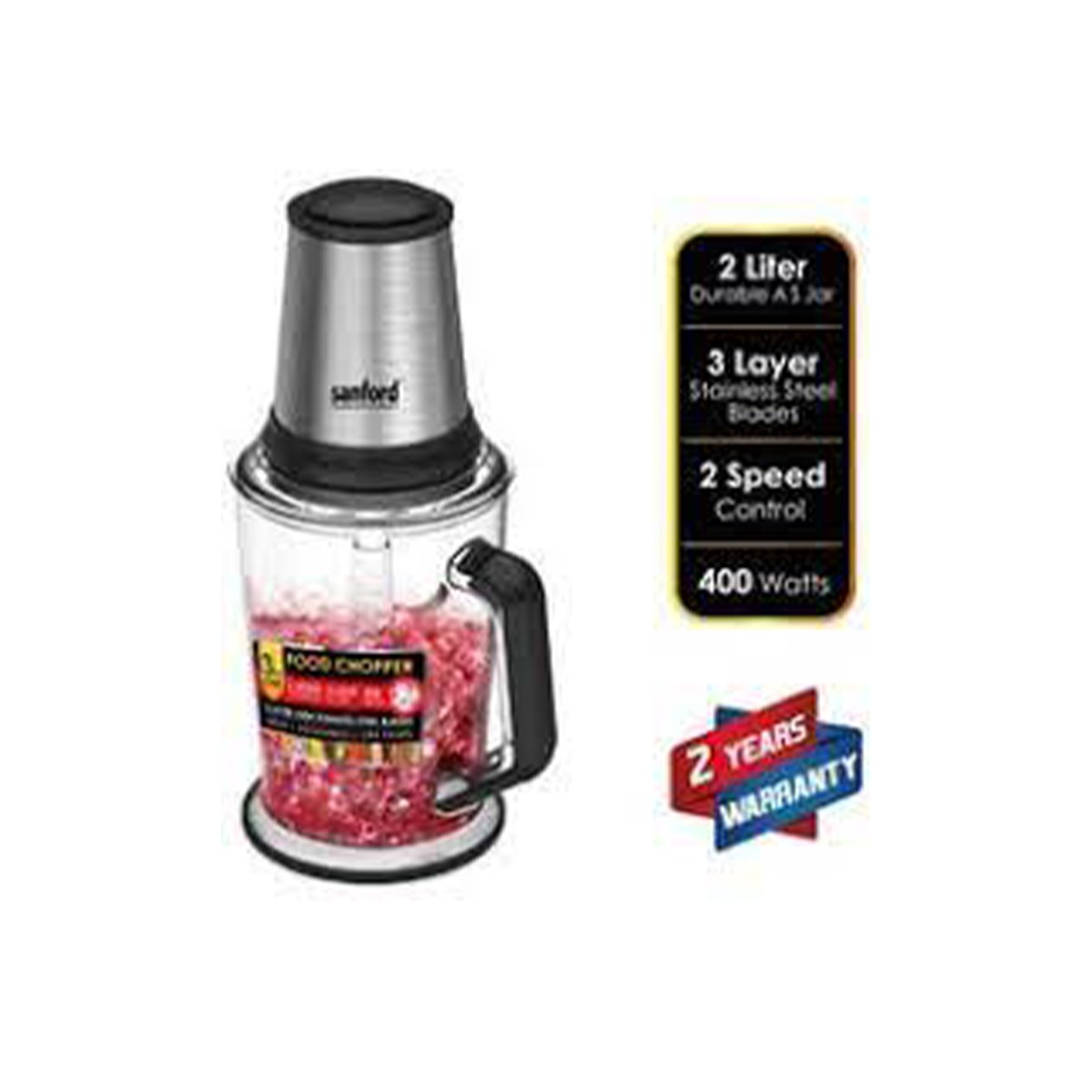Sanford Food Chopper 400W 2Lt