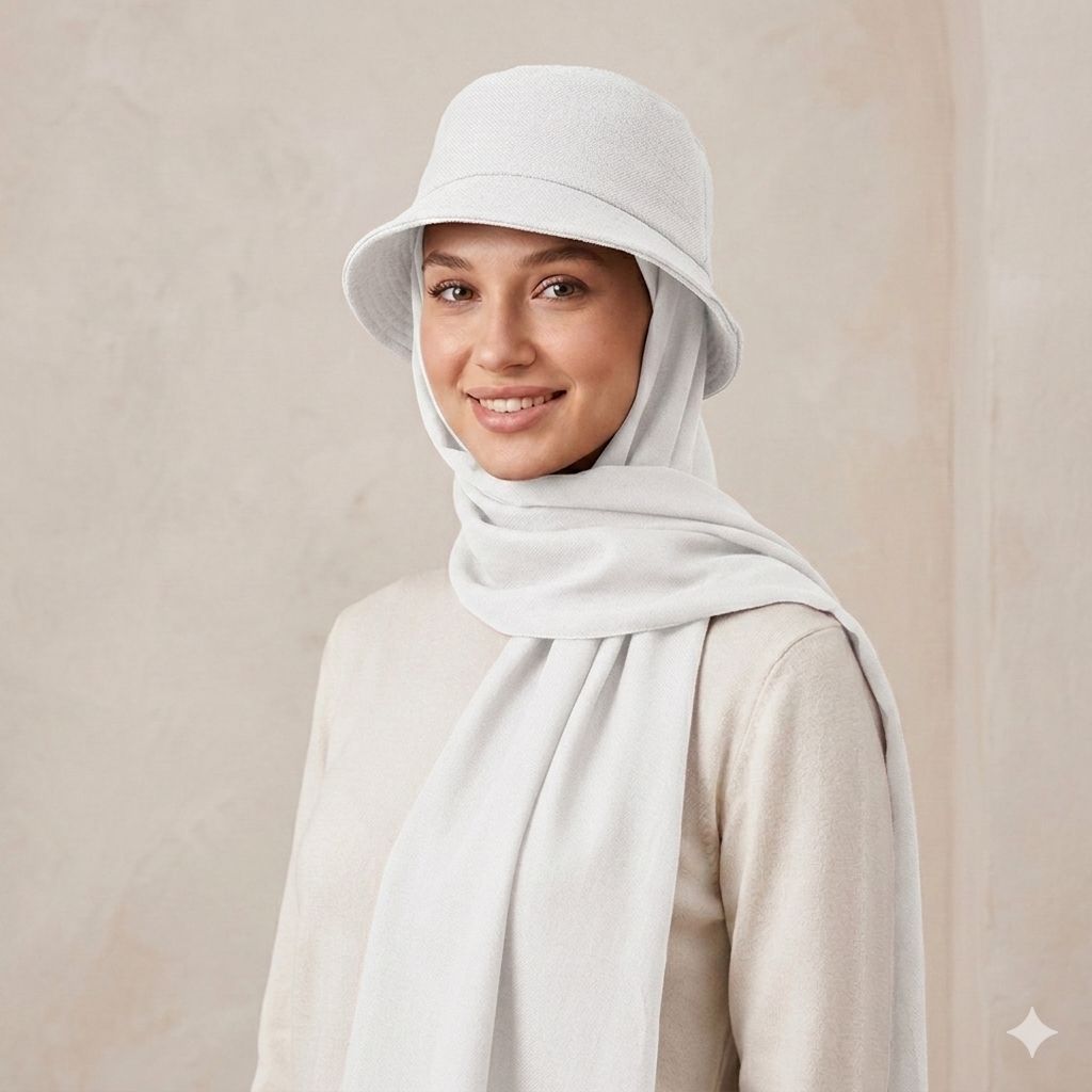 Ladies Bone Cotton-White
