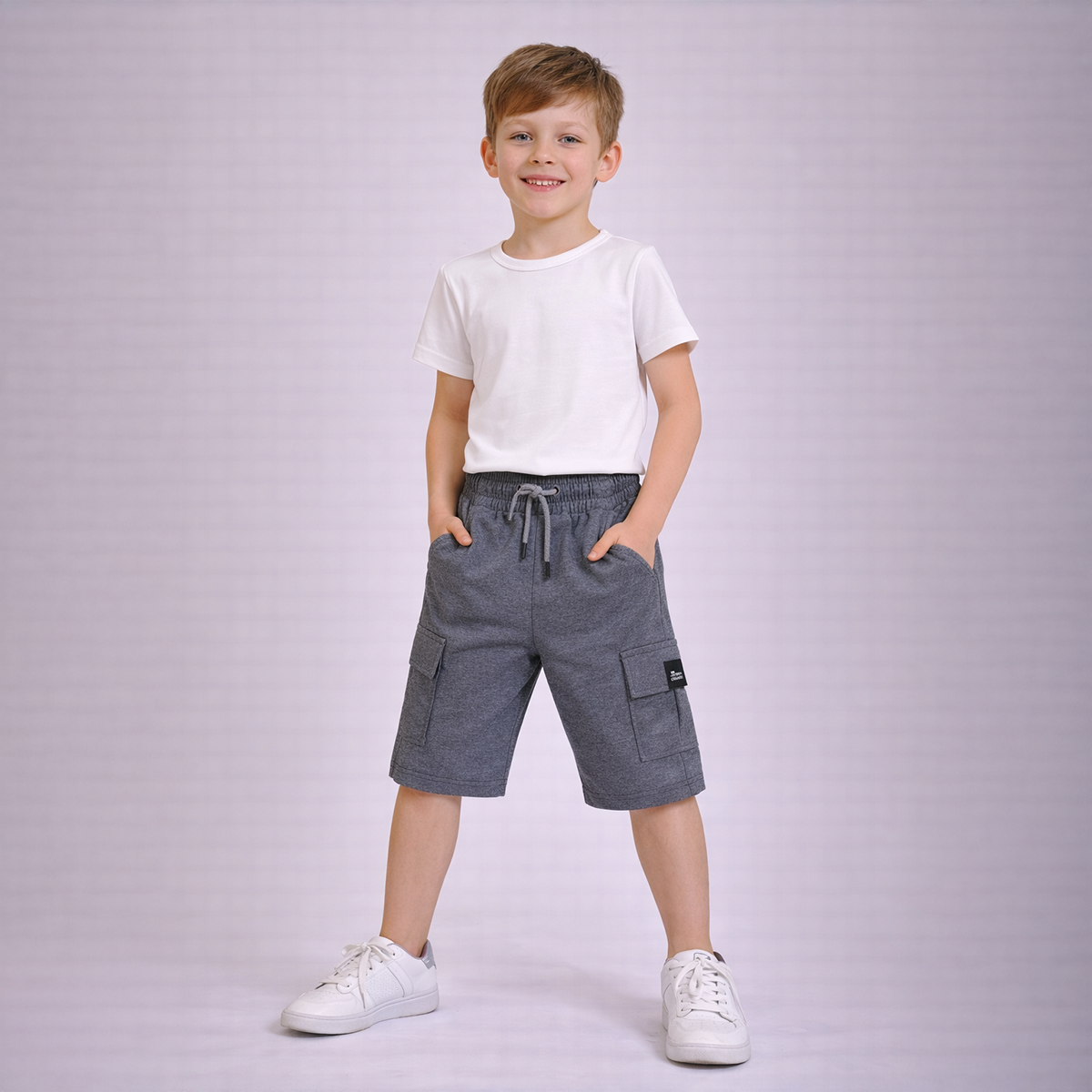 Boys Bermuda-Grey-8Y
