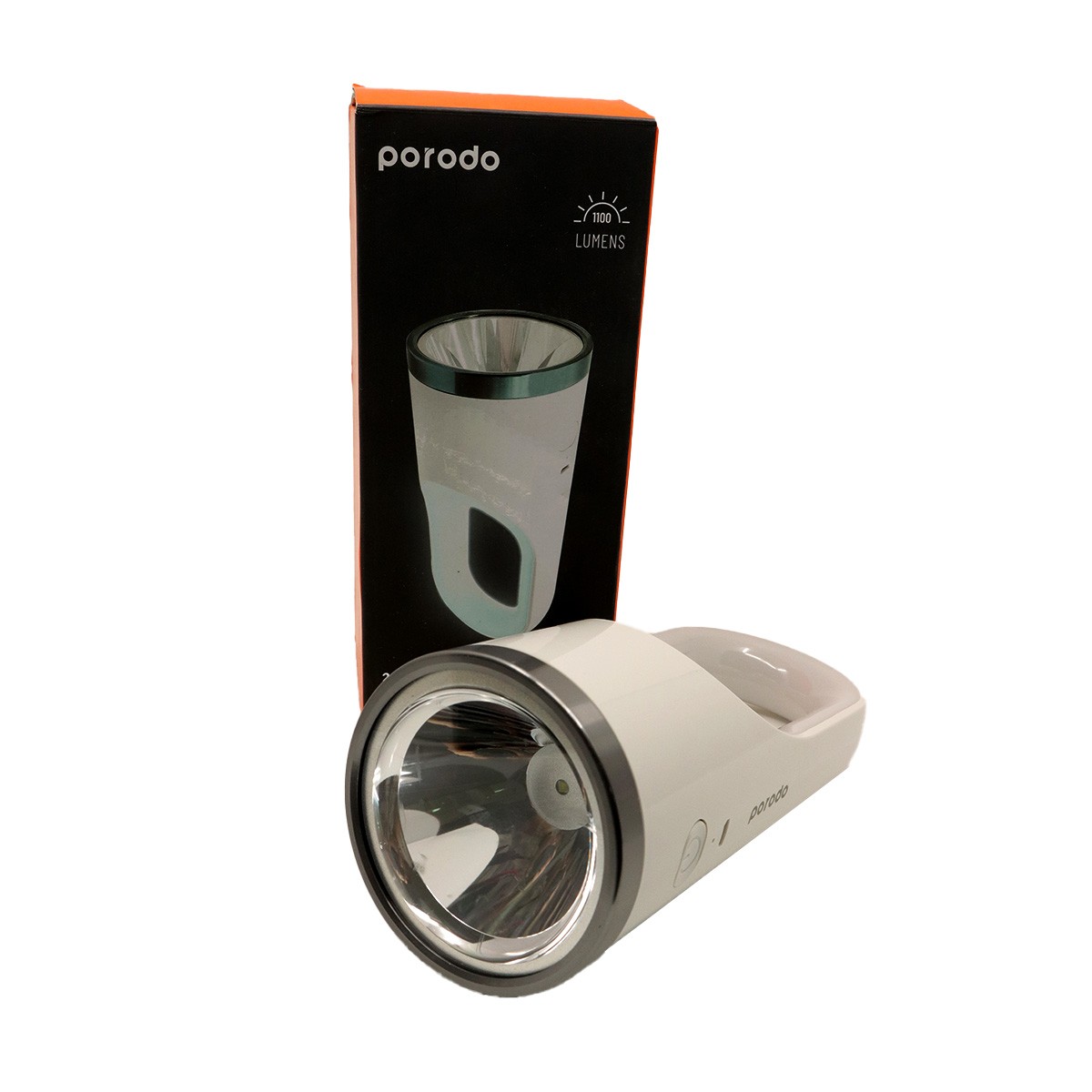 Porodo 2in1 Multi-Function Flashlight 1200Mah - PD-ODCML-WH