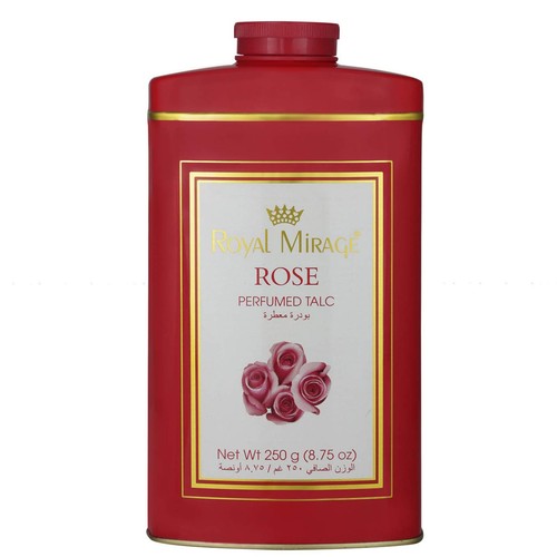 Royal Mirage Perfumed Talc For Women, Rose, 250g