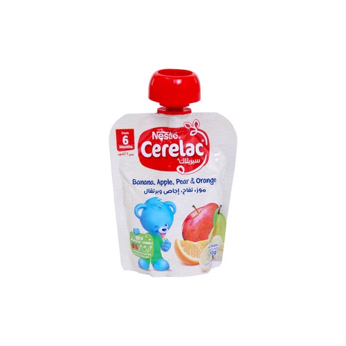 Nestle Cerelac Banana Apple Pear & Orange 90g from 6 Months