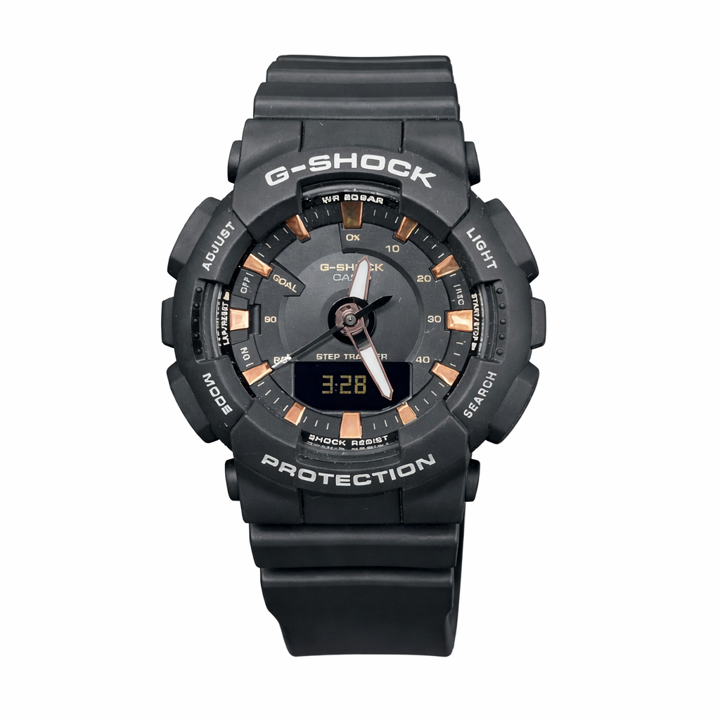 Casio G-Shock Men's Analog-Digital Quartz Watch Black Resin Band - GMAS130PA-1A