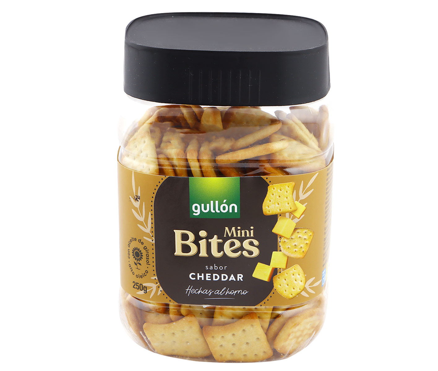 Gullon Mini Bites Sabor Cheddar 250g